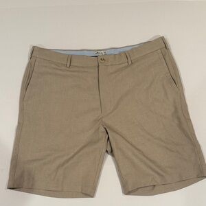 Peter Millar Khaki Performance Golf Shorts in Size 38w.